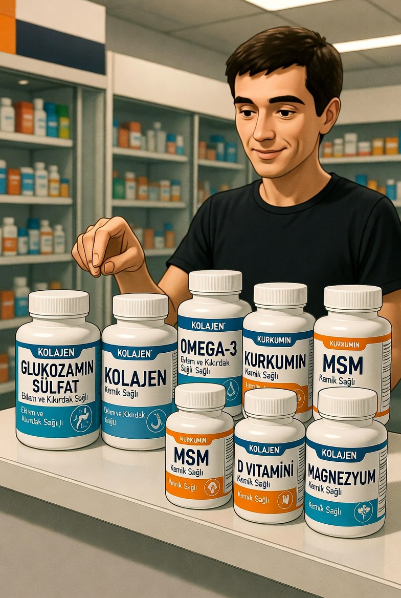 🦴 Kas ve Eklem Sağlığı İçin En İyi Takviyeler: Glukozamin, Kolajen ve Magnezyum Rehberi