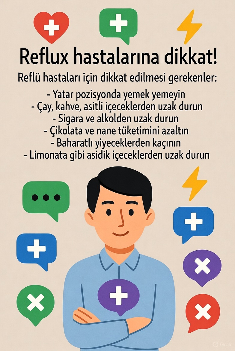 🍽️ Reflü Hastaları Nelere Dikkat Etmeli? Beslenme, Yaşam Tarzı ve Eczane Önerileri