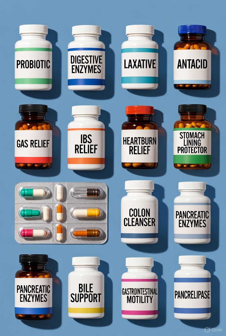🧴 Sindirim Sistemi Sağlığı İçin Eczane Ürünleri: Probiyotikler, Enzimler ve Doğru Kullanım Rehberi